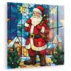 Kerstman - Glas - Kleurrijk plexiglas 5mm klein -zzzproduct_nieuw