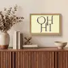 Oh hi - Geel - Monogram Light Box met kabel (Tafellamp) klein -sfeer2
