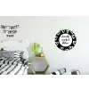 Tekst - Zonnetje, wijntje & kletsen - Quotes - Wijn - Tuin Wandcirkel aluminium klein -kinderkamer