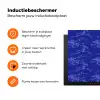Bloesem - Bloemen - Blauw Inductie beschermer vinyl 3mm klein 276 -zzzzzzz-td-ups