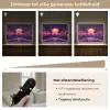 Horizon - Palmbomen - Bergen - Geel Light Box met batterij (Wandlamp) middel -USP_dimbaarNL