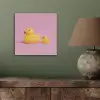 Eendjes - Vrolijk - Roze aluminium wit klein -sfeer2