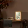 Paaseieren - Pasteltinten - Bloemen Light Box met kabel (Tafellamp) klein -sfeer4