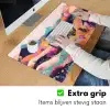 Golvende heuvels - Abstracte planten - Dromerig Muismat XXL klein -sfeer3