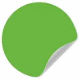 Groen - Kleuren - Natuur Wandcirkel behangsticker klein 186 -3d