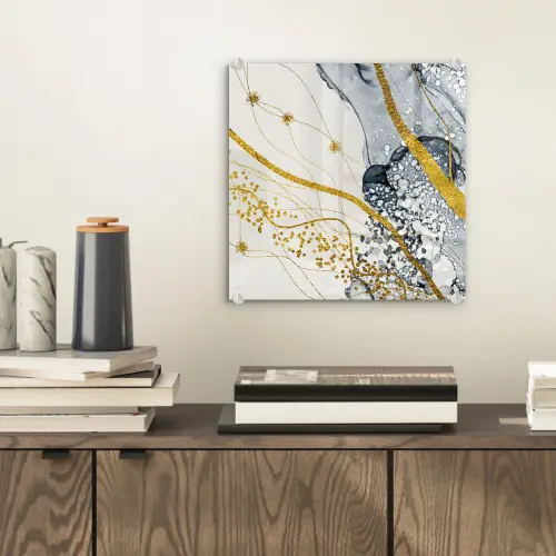Abstract - Goud - Natuur - Kunst plexiglas 5mm klein -sfeer1