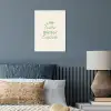 Tekst - Sierlijk - Letters - Groen poster papier klein -sfeer2