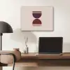 Zandloper - Symmetrisch - Rood - Paars PET vilt klein -sfeer5