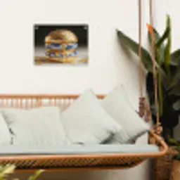 Delftsblauw - Goud - Burger tuinposter los doek klein -sfeer7