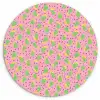 Roze - Streepjes - Groen - Peer Wandcirkel plexiglas klein 852 -3d