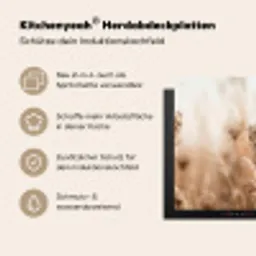 Schermbloem - Droogbloem - Winter - Beige - Minimalistisch Inductie beschemer met haakjes klein -ky-usp-de