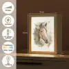 Paard - Bloemen - Natuur - Waterverf - Dieren Light Box met kabel klein -USP_NL