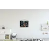 Kerst - Magie - Bos - Kleurrijk textielposter latten blank klein -kinderkamer