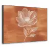 Bloem - Minimalistisch - Wit Textielframe zwart klein -3d