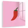 Peper - Rood - Illustratie plexiglas 5mm klein -zzzproduct_nieuw