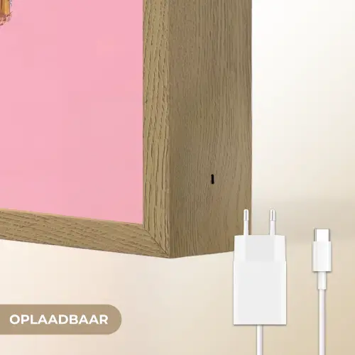Cupcake - Kleurrijk - Edelstenen Light Box met batterij (Wandlamp) middel -USP_websiteoplaadbaarNL