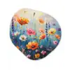 Bloemen - Natuur - Waterverf - Kunst Wandcirkel Organisch Forex 3mm klein -3d