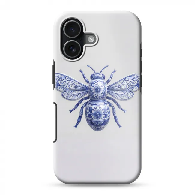 Telefoonhoesje Toughcase - Bij - Modern - Delfts - Blauw