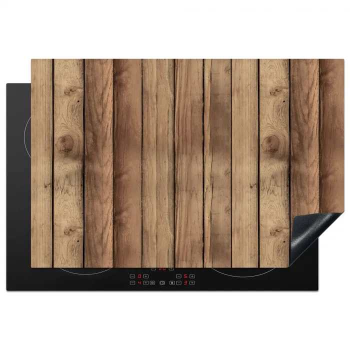Hout - Brocante - Patronen Inductie beschermer vinyl 3mm klein 276 -3d
