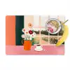 Bloemen - Koffie - Raam Placemat vinyl groot -zzzproduct_Kitchenyeah-website