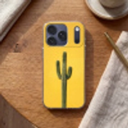 Cactus - Groen - Minimalistisch Telefoonhoesje iPhone 17 Pro klein -sfeer1