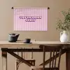 Paars - Strepen - You're doing great - Schaduw Wandkleed katoen klein -sfeer6