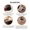 Neushoorn - Zonsondergang - Savanna - Kleurrijk Inductie beschermer vinyl 3mm klein -zzzzzzz-td-werking