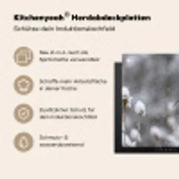 Roodborstje - Gedroogde bloem - Sneeuw - Winter - Vertederend Inductie beschemer met haakjes klein -ky-usp-de