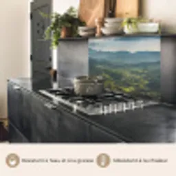 Landschap - Vallei - Groen keuken achterwand 2 middel -usp_FR