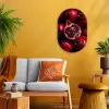 Granaatappel - Rood - Fruit Wandcirkel Ovaal Forex klein -sfeer4