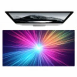 Abstract - Light - Burst - Modern - Colorful Muismat XXL klein -zzz3d