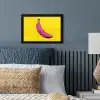 Banaan - Grafisch - Geel fotolijst zwart zonder passe partout klein -sfeer3