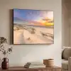 Duinen - Strand - Zonsondergang - Natuur - Zomer Textielframe - compleet frame klein -sfeer3