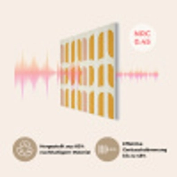Geometrisch - Patroon - Geel - Roze PET vilt klein 837 -USP_DE