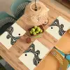 Beige - Lijnen - Golvend -  Abstract Placemat vinyl groot -zzsfeer5_Kitchenyeah-website