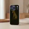 Zebra - Strepen - Goud Telefoonhoesje iPhone 17 Pro klein -sfeer2