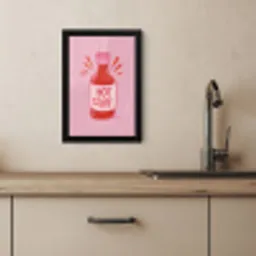 Pittig - Rood - Saus - Grafisch KitchenYeah - Keuken - Fotolijst klein -sfeer2