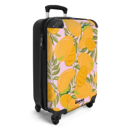 Summer memories - Mango's op een roze achtergrond NBS - Handbagage koffer - Kinderen Unisex middel -productfoto_3d