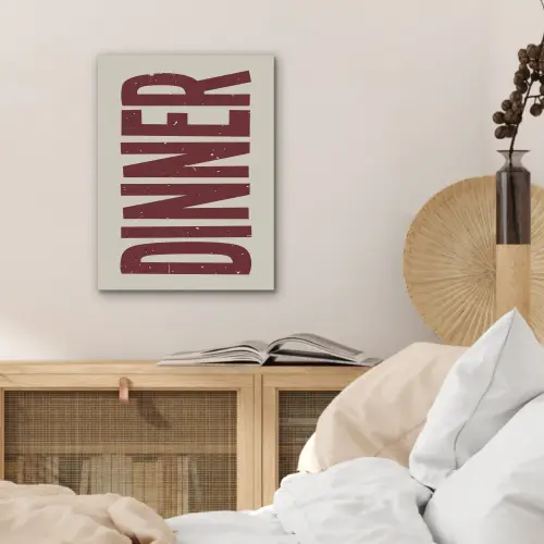 Eten - Decoratie - Rood - Vintage PET vilt klein -sfeer3
