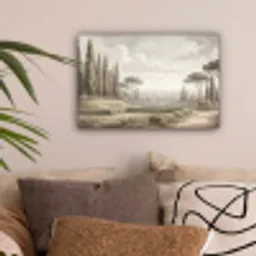 Vallei - Tuin - Natuur - Groen canvas 2cm klein -sfeer1