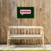 Tekstwolk - BLAH BLAH BLAH - Roze Tuinposter op houten frame 2 cm dik klein -sfeer4