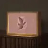 Illustratie - Vogels - Abstract - Roze Light Box met kabel (Tafellamp) klein -z3d_website