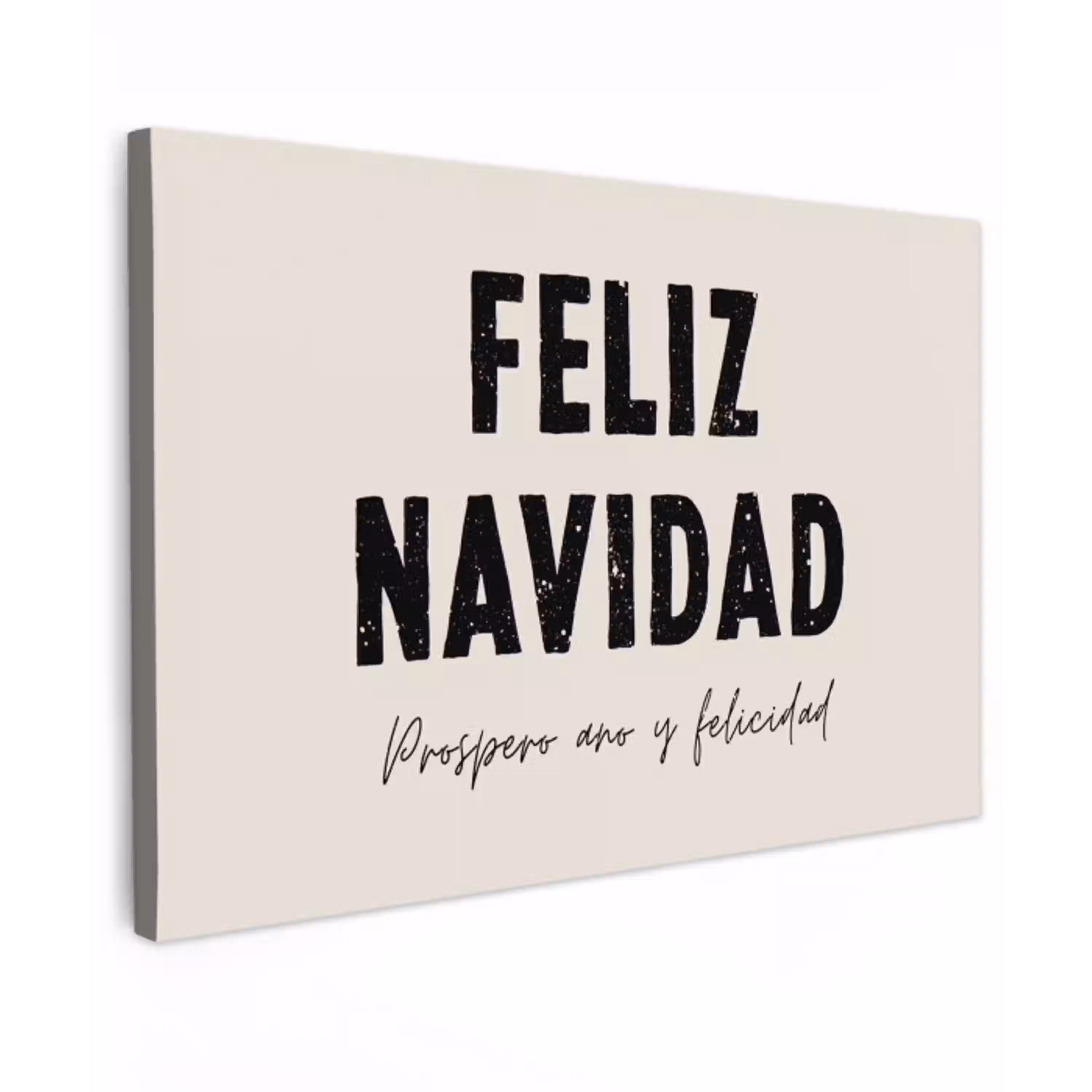 Kerst - Quotes - Feliz navidad - Kerstmis - Feestdagen canvas 2cm klein -z3d
