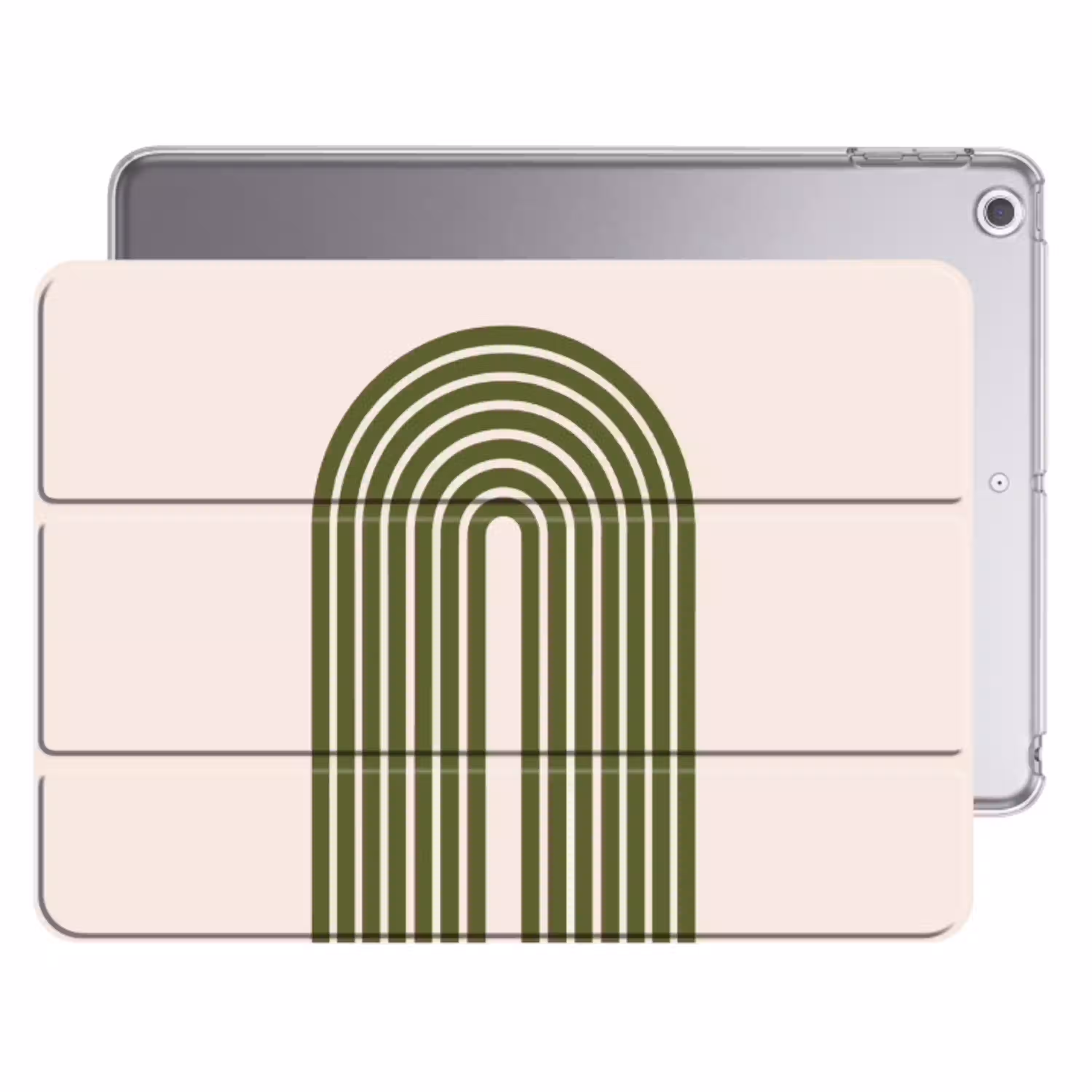 Abstract - Bogen - Modern - Groen - Kunst Apple iPad 2017 middel -threedimensional_3d_global