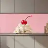 Kers - Slagroom - Roze keuken achterwand 2 middel zz_3dshopping