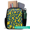 Smiley - Blauw - Geel Rugzak - Zwart middel -inhoud_NL