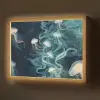 Kwallen - Zee - Wit - Golven Light Box met batterij (Wandlamp) middel -z3d_website