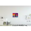 Ijsschots - Pinguïn - Abstract - Lucht textielposter latten blank klein -kinderkamer
