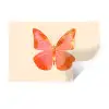 Vlinder - Minimalistisch - Roze Muursticker klein -3d