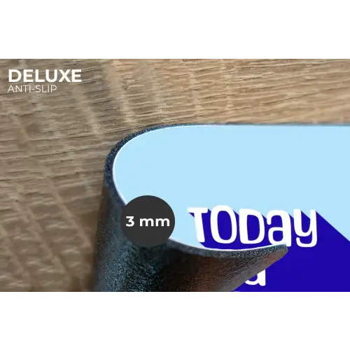 Today is a good day - Blauw - Schaduw Placemat vinyl groot -closeup
